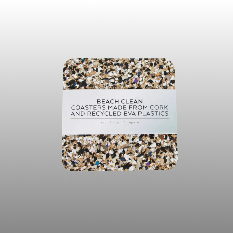 Coaster - Square - Beach Clean Natural Cork & Recycled Plastics