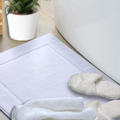 Bath Mat - Luxuriously Plush, 100% Cotton