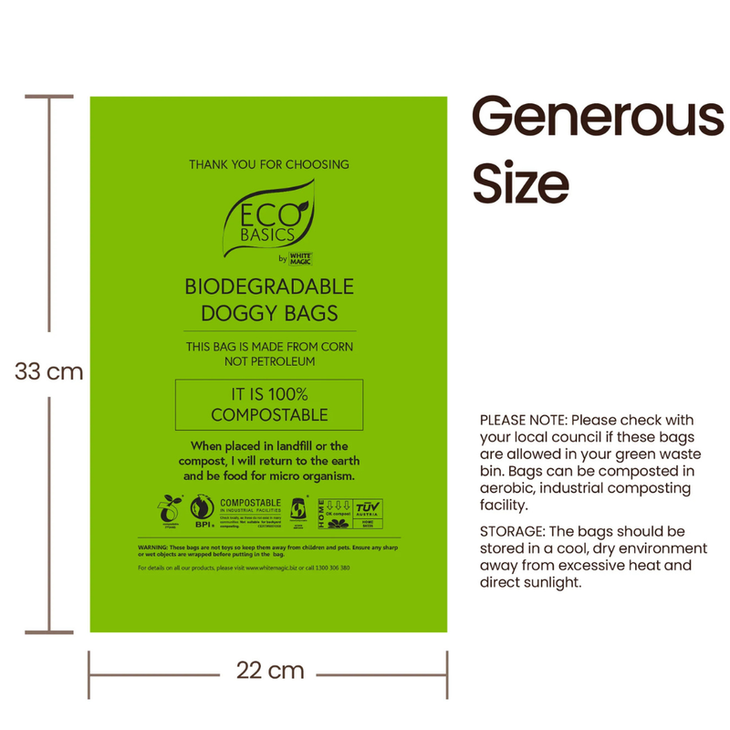 Doggy Do-Do Bags - Certified 100% Home Compostable