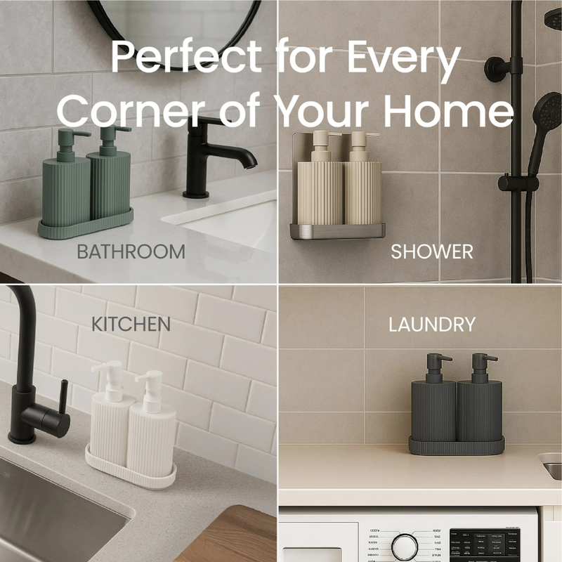 Duo Soap Dispenser Set - 4 Colours to Choose from