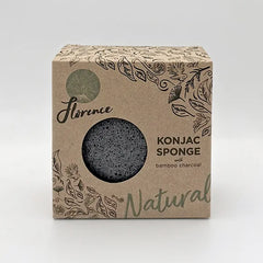 Konjac Face Cleaning Sponge - Charcoal
