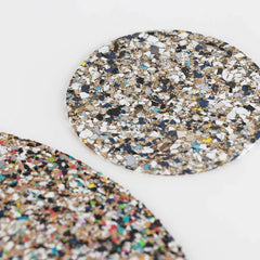 Coaster - Round - Beach Clean Natural Cork & Recycled Plastics