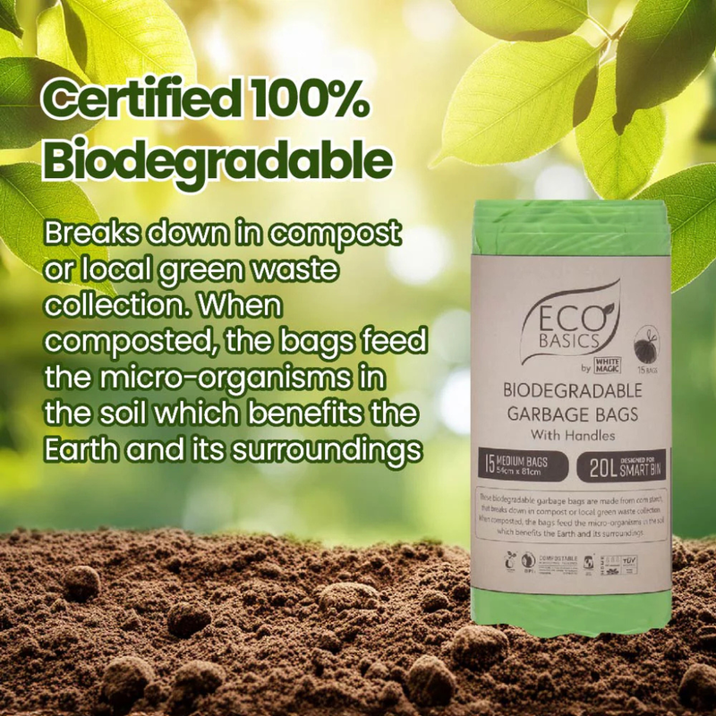 Rubbish Bags - 100% Home Compostable - 2 Sizes