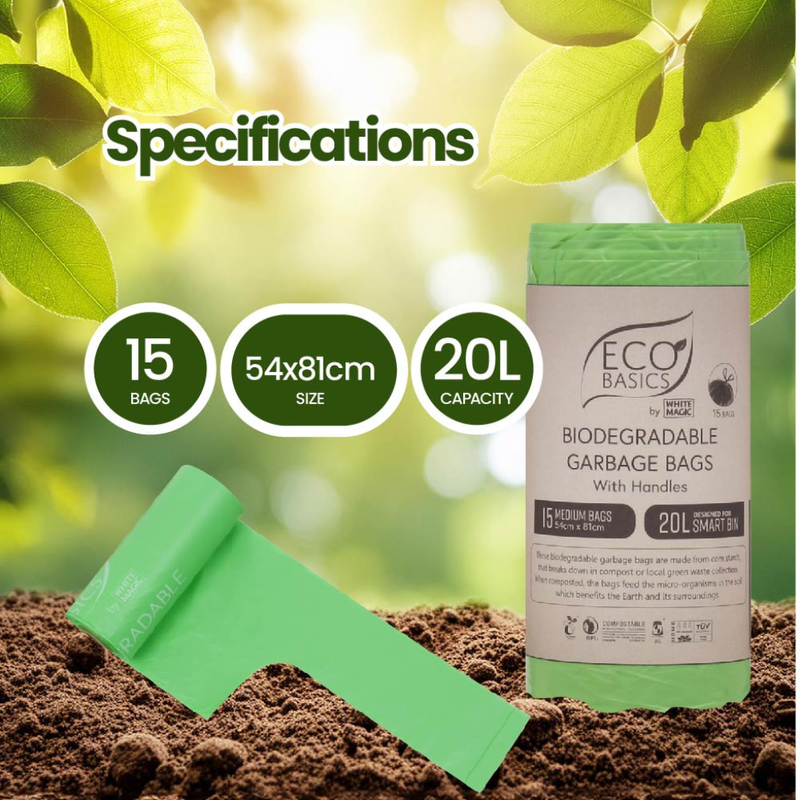 Rubbish Bags - 100% Home Compostable - 2 Sizes