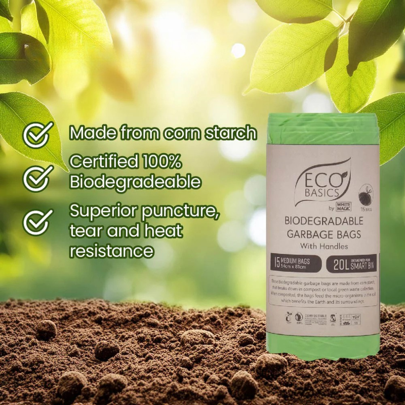 Rubbish Bags - 100% Home Compostable - 2 Sizes