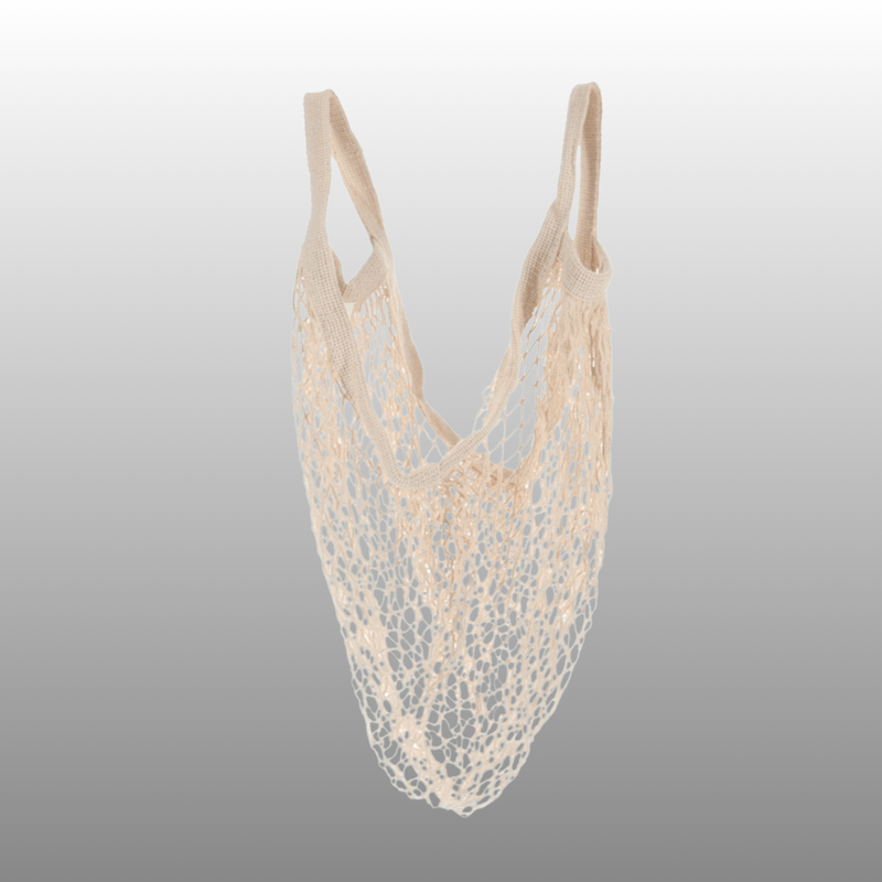 Cotton String Shopping Bag with either Long or Short Handles